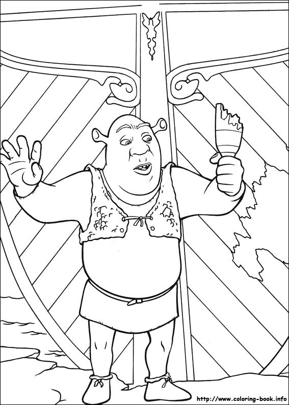 Shrek kolorowanki
